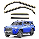 Breejoy in-Channel Rain Guards Fit for Toyota 4Runner 2010-2024 Window Rain Guards Visors Vent Visors Window Deflector Vent Shades Car Accessories -4 pcs