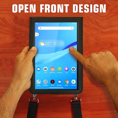 USA GEAR 7–8 Inch Kids Tablet Case with Screen Protector, Car Seat Strap & Shoulder Strap – Neoprene Sleeve for iPad mini 6/7, Samsung Galaxy Tab A7 Lite, Fire HD 8 / Fire 7 and More by USA Gear - Image 2