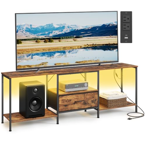 Image of SONGMICS TV Stand for TVs Up to 80 Inches