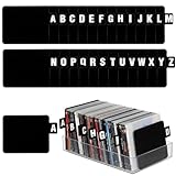 26 séparateurs de disques vinyles noirs, séparateurs alphabétiques A-Z,...