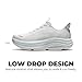 ALLSWIFIT Women's Slip On Walking Shoes Hands-Free Cushion Running Tennis Comfortable Arch Support Gym Workout Athletic Fashion Sneakers StediCloud,Size 8.5,White,SARS26003W