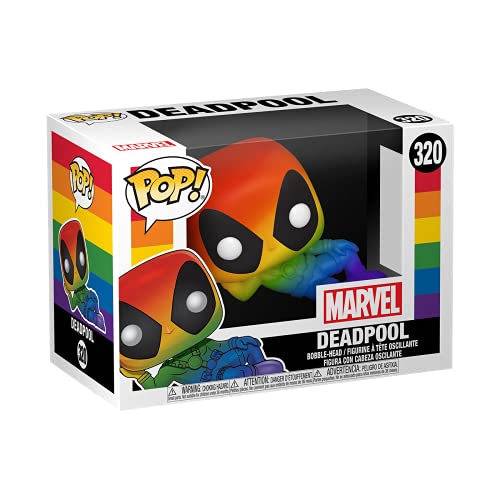 Funko Pop Marvel: Pride - Deadpool (Rainbow),Multicolor,Standard #TOP1