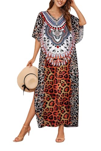 ZIRHYSTA Moomoo Dresses for Women Plus Size Light Pool Resort Cover Up