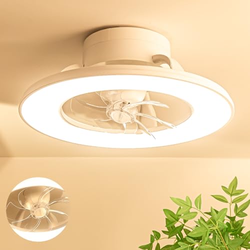 TENKOO&YOU シーリングファンライト 首振り 8-12畳【大面積照明・大風量】正逆回転 5500LM LED 天井扇風機 サーキュレーター DCモーター 省エネ 静音 調光調色 6段階風量 メモリー/タイマー機能 APP操作 2.4Gリモコン付き 90mmワイド発光面 35mm超薄型設計 防振パッド付き 工事不要 夏も冬も効率UP 換気 大型 Φ56cmの商品画像（Amazon）