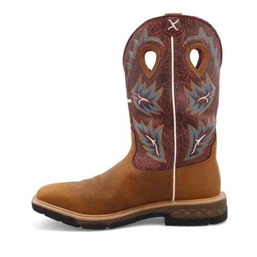 Image of Twisted X mens 12 inch Pull on Soft Toe Western Work Boot