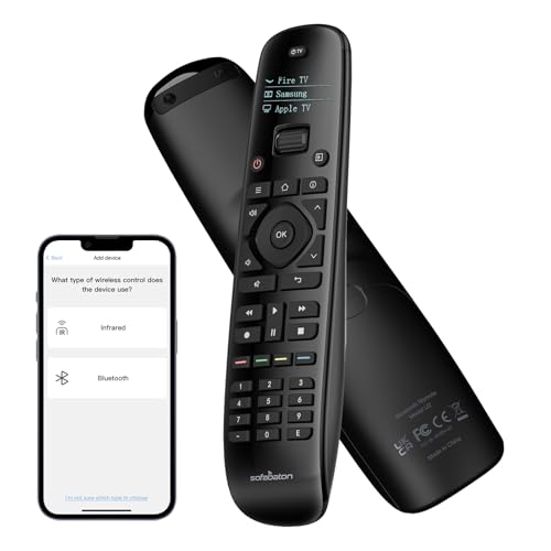 SofaBaton U2 Universal Remote with Backlit, improved scroll, Longer Infrared Signal & Raise to Wake, All-in-One Remote Control with APP & Customizable Macro Button