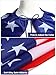 Mepase 6 Pcs American Flag Costume Cape Set 4th of July Patriotic Accessories 250th Retro 80's USA Outfits Sunglasses Flag Headband