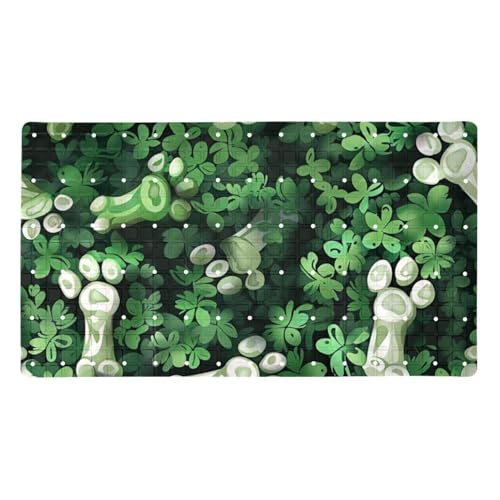 Tapis de bain antidérapant de qualité supérieure Green Grass Bones - 2