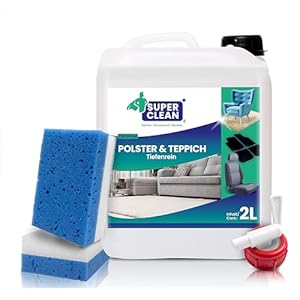 SUPER CLEAN Bekleding en Tapijt Deep Clean Bekledingreiniger Concentraat voor alle soorten bekleding, tapijten, autostoelen, bank of sofa