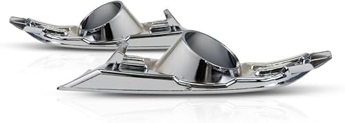 Miniatura 8 de Para Ford Edge antiniebla cubierta 2007 08 09 2010 par / juego de lado del conductor y pasajero | Cromo | con agujero de luz | Cumplimiento DOT/SAE