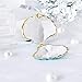 H&D HYALINE & DORA Metal Glass Trinket Box Ring Holder Small Seashell Figurine Collectible Table Centerpiece (pearl mussel)