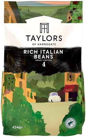 Taylors of Harrogate Rich Italian Coffee Beans, 227g (Pack of 6)