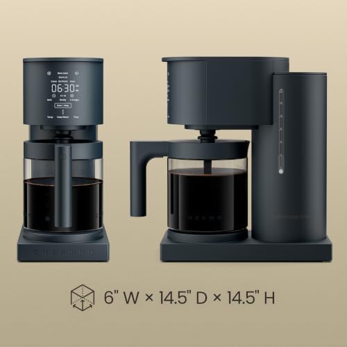 Chefman Caffeinator Programmable Drip Coffee Maker, 14-Cup Glass Carafe with 1-4 Cup Brewing, Classic & Bold Settings, 24-Hour Timer, Customizable Warming Plate, Reusable GoldTone Filter - Midnight - image 8