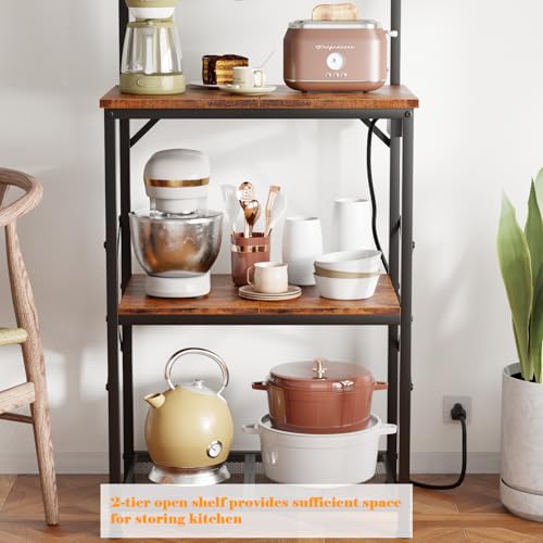 Furologee Kitchen Bakers Rack With Power Outlet thumb #7