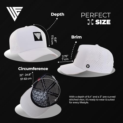 Image of Urban Effort Specialty Mens Snapback Hat - Curved Brim A Frame Adjustable Trucker Cap for Men and Women