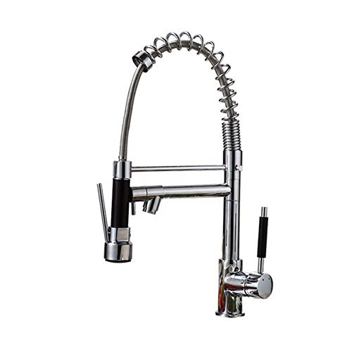 Robinet de cuisine cuivre double usage pour optimiser le lavage de pot