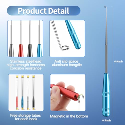 YFANITI Fish Hook Remover Tool,Fishing Hook Quick Removal Device,Hook Extractor Accessories Detacher Tools,2Pcs Fish Hook Remover - Thumbnail 2