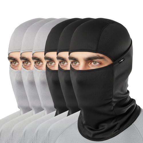 Image of Kingsway Balaclava Face Mask for Bikers - UPF 50+ UV & Dust Protection | Full Face Mask for Men & Women | Premium Riceknit Helmet Liner