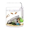Aquaria Desktop Creative Mini Glas Ronde Aquarium Woonkamer van het Huis Office Filter LED Light Fish Tank Aquarium…