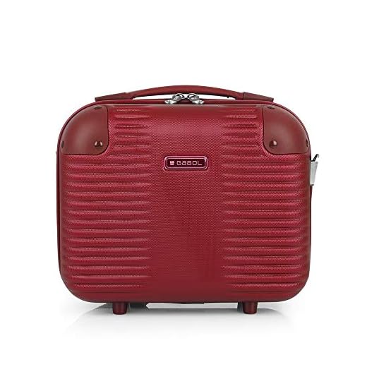 Gabol - Balance | Neceser de Viaje Rigido con Asa de Transporte y Bandolera de Color Rojo