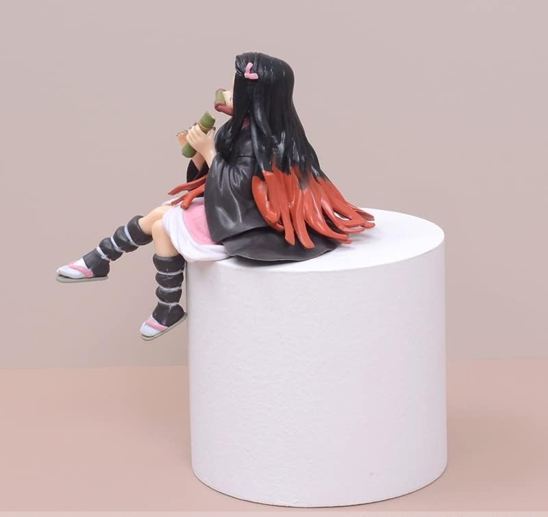 Image of Awestuffs Action Figure Limited Edition for Car Dashboard, Decoration, Cake, Office Desk & Study Table (Nezuko Sitting D Slayer)