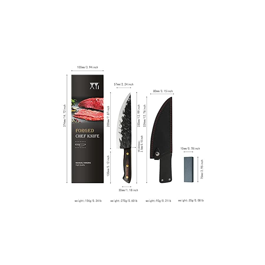 XYJ-FULL-TANG-8-Inch-Professional-Chef-Knife-With-Carry-Sheath-Whetstone-Stainless-Steel-Kitchen-Camping-Knives-For-Slice-Fish-Meat-Cutting XYJ FULL TANG 8 Inch Professional Chef Knife With Carry Sheath &Whetstone Stainless Steel Kitchen Camping Knives For Slice Fish Meat Cutting
