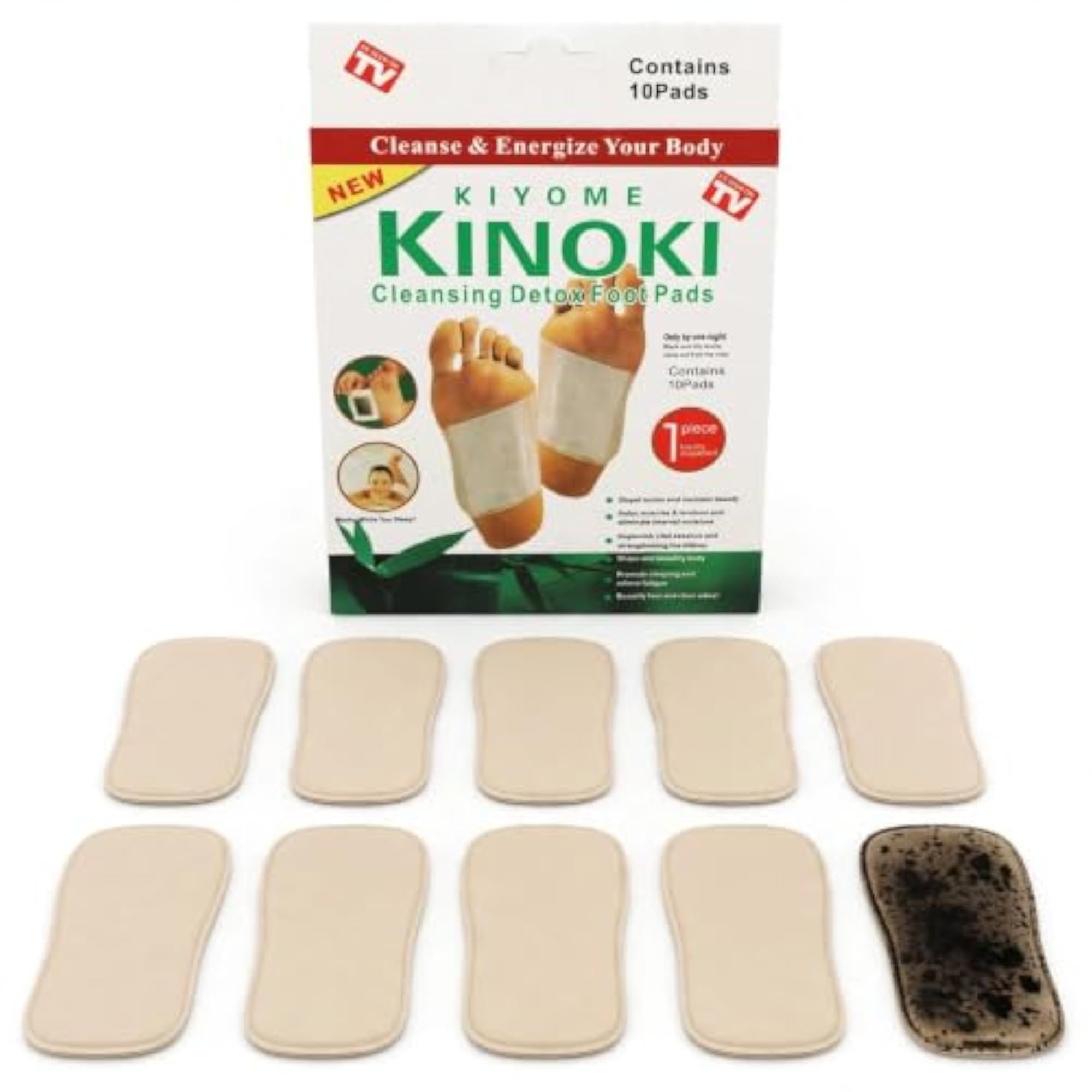 Kiyome Kinoki Cleansing Detox Foot Pads, 10 Pads