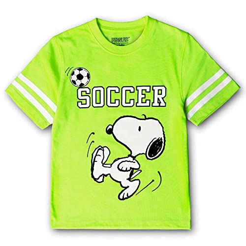 Image of Kidsville Peanuts Printed Regular Fit Green Cotton Boy's T-Shirt
