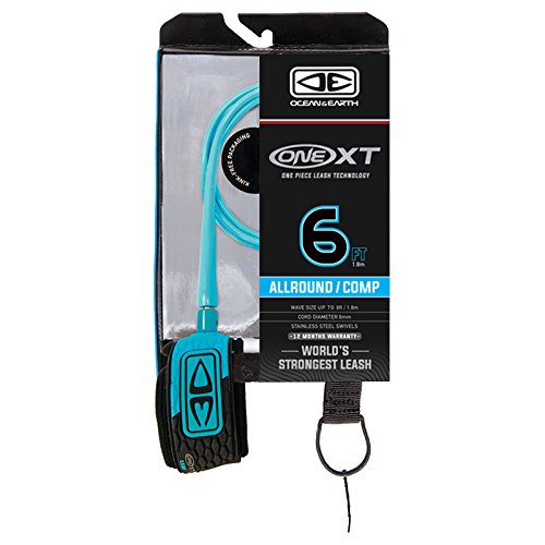 Leash Prancha De Surf 6´ X 6,0mm - Cordinha Strep Bicolor Cor Laranja
