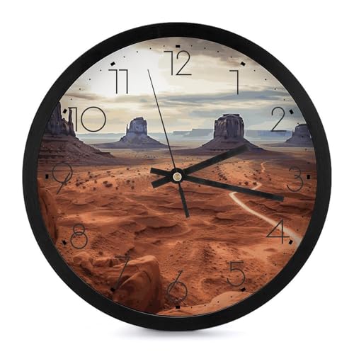Horloge murale sans tic-tac mecanisme silencieux Monument Valley - 2