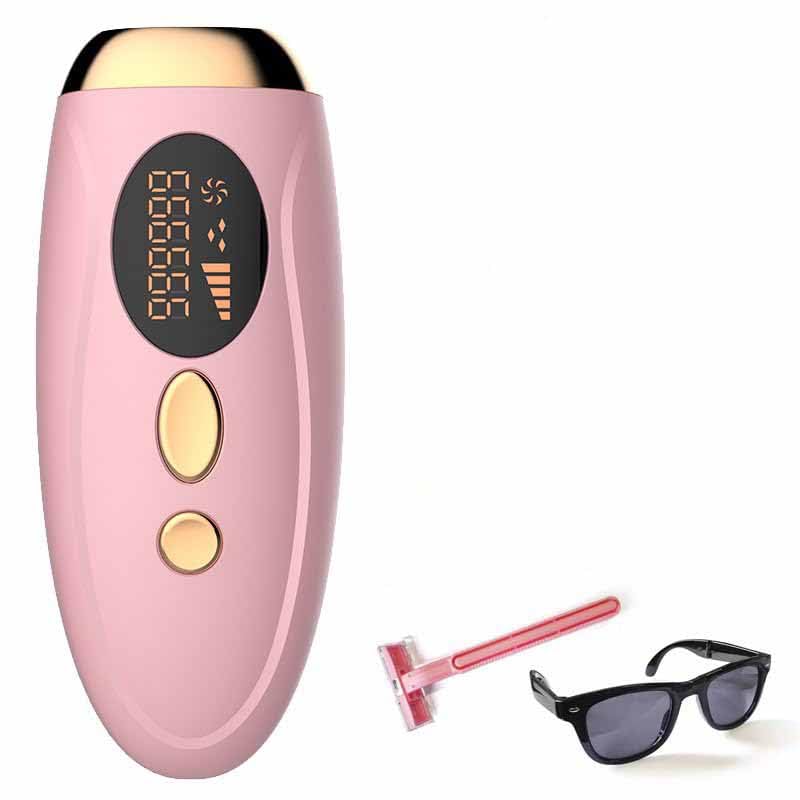 Haarentfernungsgerät für Damen und Herren – Dauerhafte Haarentfernung mit 990.000 Lichtimpulsen, Schmerzfrei, Saphir Technologie, Für Zuhause & Ganzkörper (Rosa)