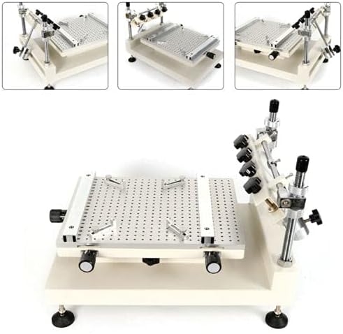 Miniatura 5 de Impresora de pasta de soldadura 3040 Impresora PCB SMT Stencil Impresora 11.811x15.748 in Impresora de prensa manual 0.0.039 in Máquina de impresión