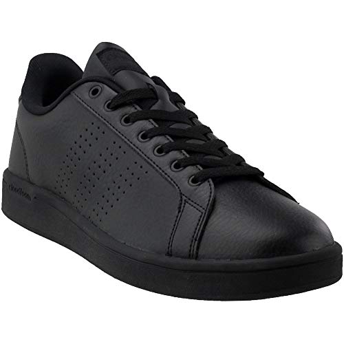 adidas NEO Men's Cloudfoam Advantage Clean Sneakers, Black/Black/Dark Solid Grey, (9 M US)