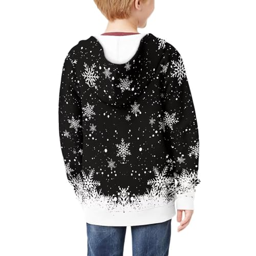 Xoenoiee Teens Zip Up Hoodie Kids Unisex Hooded Sweatshirts with Pockets Boys Girls Long Sleeve Jacket4