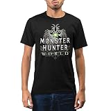 Monster Hunter World Video Game Hunt Black Adult T-Shirt Tee