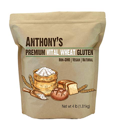 Anthony's Premium Nutritional Yeast Flakes 1 lb & Vital Wheat Gluten 4 lb Bundle - image 4