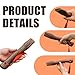 Nyutcwe Axe Handle with Red Tassel Wood, 10-inch Replacement Hatchet Handle Retro Shock Resistant Axe Handles