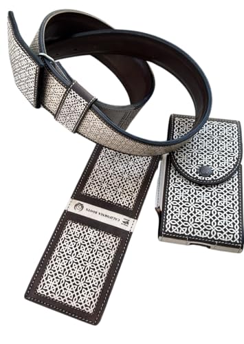 Laser Cut Cowboy Belt, Cincelado Quemado, Combo 3 pieces Wallet, Belt, cell Case, Cinto Vaquero pura piel2