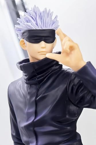 Image of Gojo Satoru Action Figure 21.5cm Jujutsu Kaisen Anime Collectible PVC Figurine with Stand, Multicolor Statue for Desk Car Dashboard Home Decor Gift for Fans Boys Girls Anime Fans (Gojo 21.5Cm)