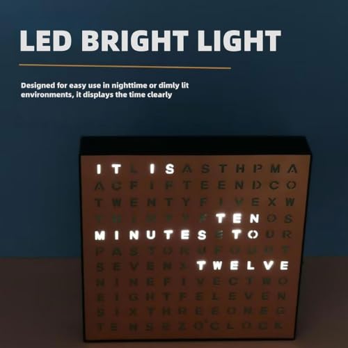 Reloj de escritorio LED para sala de estar y dormitorio moderno 4