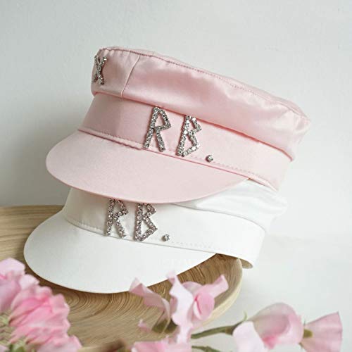 Dosomi Elegant Newsboy Cap Men's Fisherman Greek Hat Satin Lined Autumn Casual Breton Fiddler Hat 56-58Cm Pink #TOP2