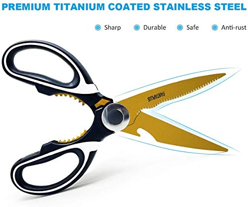 image for FANTAPLUS Kitchen Shears,Premium Heavy Duty Shears Ultra Sharp Stainle