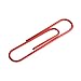 JAM PAPER Colorful Jumbo Paper Clips - Large 2 Inch - Red Paperclips - 75/Pack