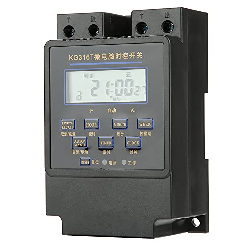 Interruptor Temporizador de Microcomputador, Interruptor de Controle de Tempo Programável LCD Digita