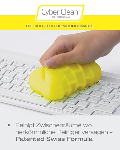 Cyber Clean The Original Reinigungsmasse 145g – Reinigungsgel, Staubentferner, Tastaturreiniger für Haushalt, Elektronik & Auto