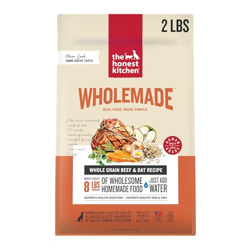 The Honest Kitchen Human Grade Wholemade™ Dehydrated Dog Food, Whole Grain Beef & Oat Dog Food, 2 lb Bag
