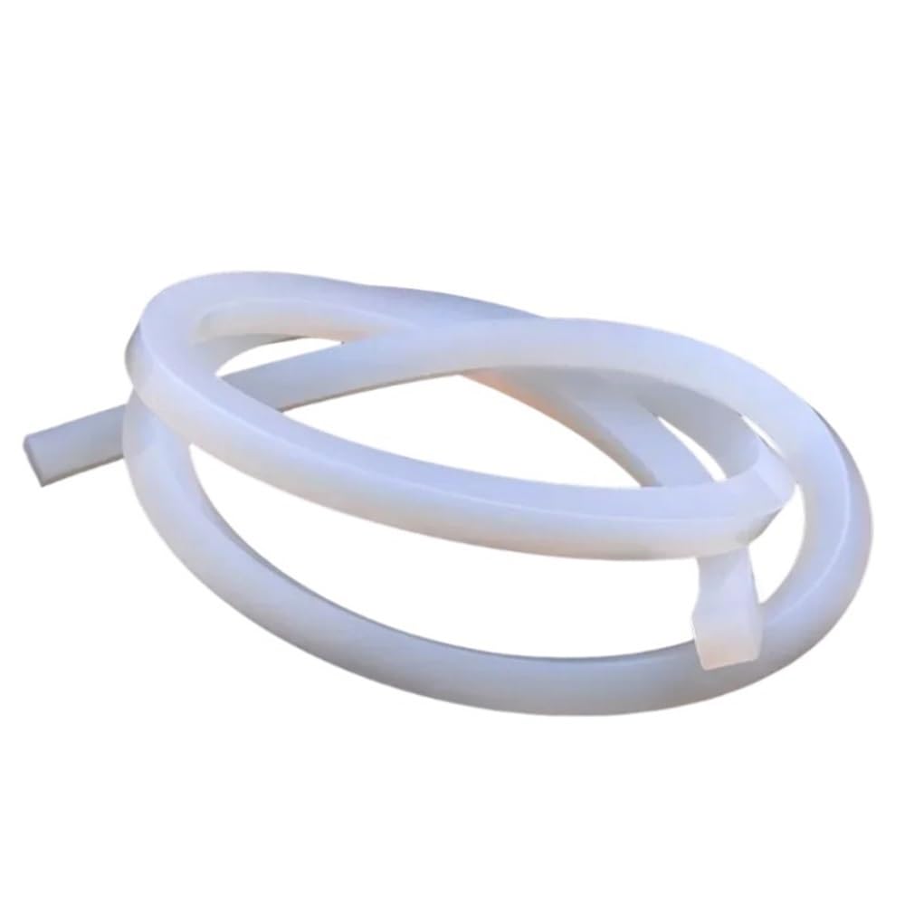 Gohapy One Color Foam Rubber Strip 1M Sealing Square Strip Band High Strength, Silicone Rubber Solid Compression Gasket(20X20mm)