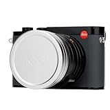 JJC Metall Objektivdeckel kompatibel mit Leica Q3 43 Q3 Q2 Q Q-P Digitalkamera Objektivdeckel passend für JJC quadratische Gegenlichtblende, Leic. 100 Jahre Jubiläum Silber