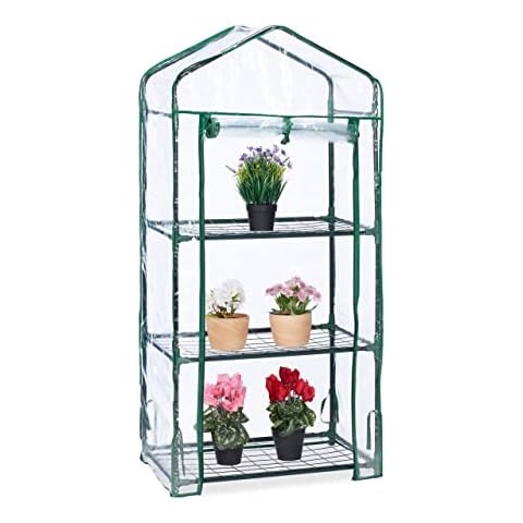 Relaxdays Invernadero Pequeño Balcón, 3 Niveles Cover