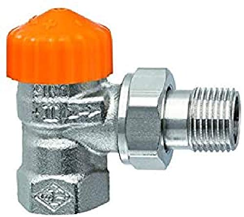 Heimeier Eclipse ventielonderste hoekstuk 1/2 inch. Opvolger van A nauwkeurig.